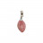Pendentif Rhodochrosite T2 argent 0.925 rhodié