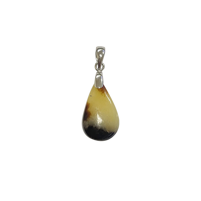 Pendentif Septaria - goutte - Argent 0.925 rhodié