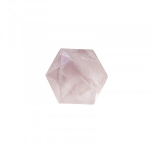 Hexagone en Quartz rose - La pièce
