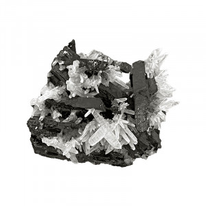 Association d'Hubnérite et Quartz - Pérou - Pièce unique - HUB160