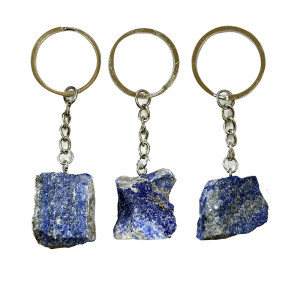 Porte clefs argenté - Lapis - 5 pièces