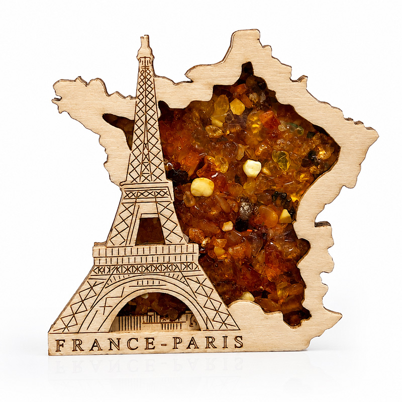 Magnet Ambre de la baltique - France - La pièce