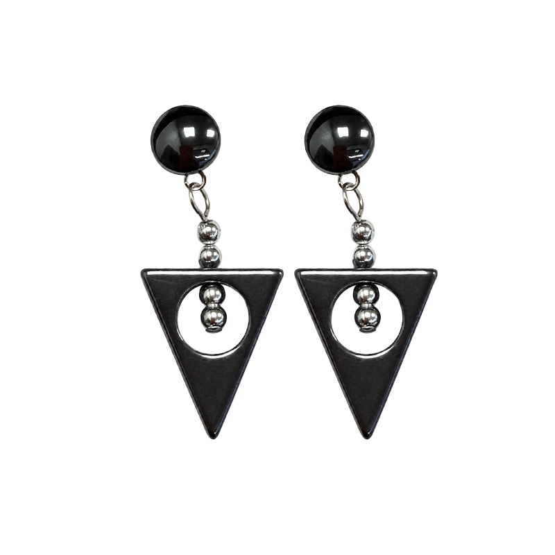 Boucles d'oreilles hématite - 10 pièces