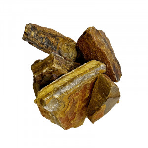 Œil de Tigre jaune brut d'Afrique du sud - Le kg - 7 à 12 cm