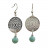 Boucles d'oreilles créole mandala - la paire
