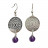Boucles d'oreilles créole mandala - la paire