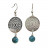 Boucles d'oreilles créole mandala - la paire