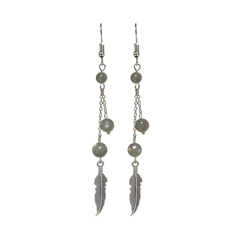 Boucles d'oreilles plume