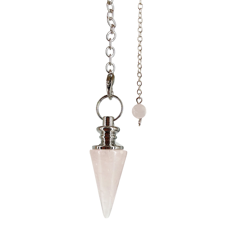 Pendule conique pierre naturelle bronze
