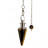 Pendule conique pierre naturelle bronze