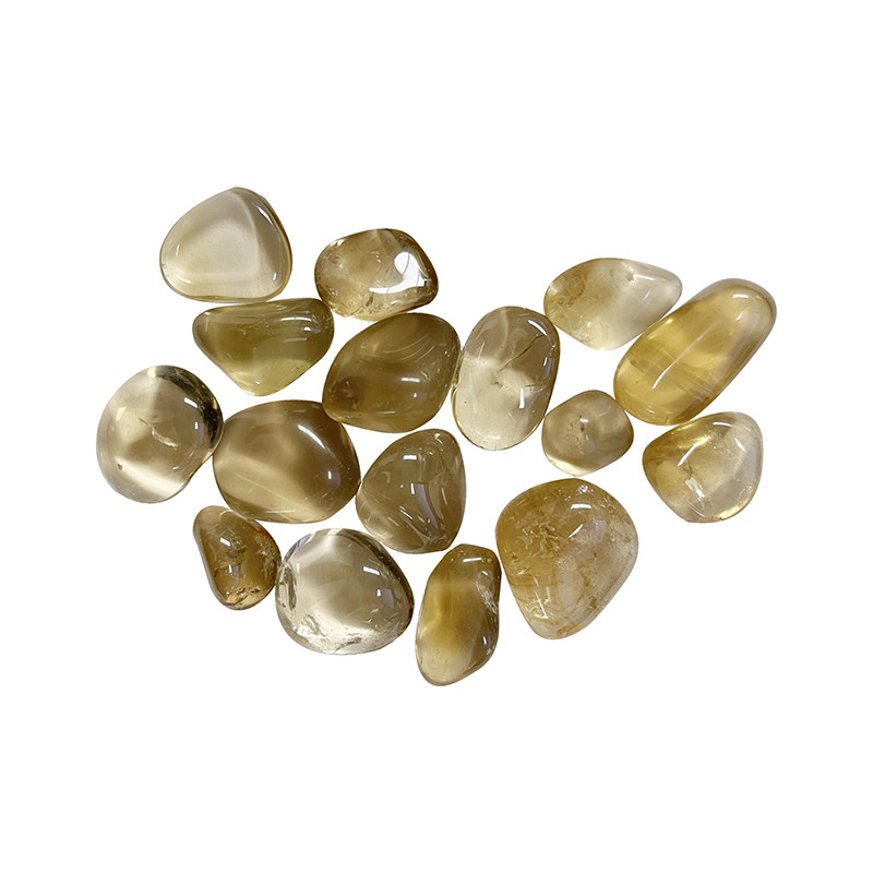 Citrine naturelle extra du Brésil pierres roulées les 100 grs