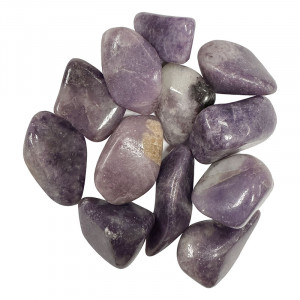 Lepidolite pierres roulées le lot de 500 grs