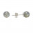 Puces 6 mm lot 5 paires, améthyste, labradorite argent 0.925