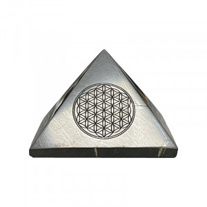 Pyramide shungite fleur de vie - la pièce