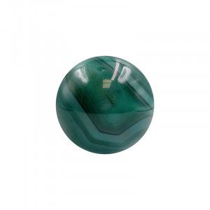 Sphère agate teintée verte du Brésil
