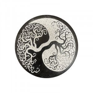 Disque Sélénite Ying Yang - Maroc - la pièce