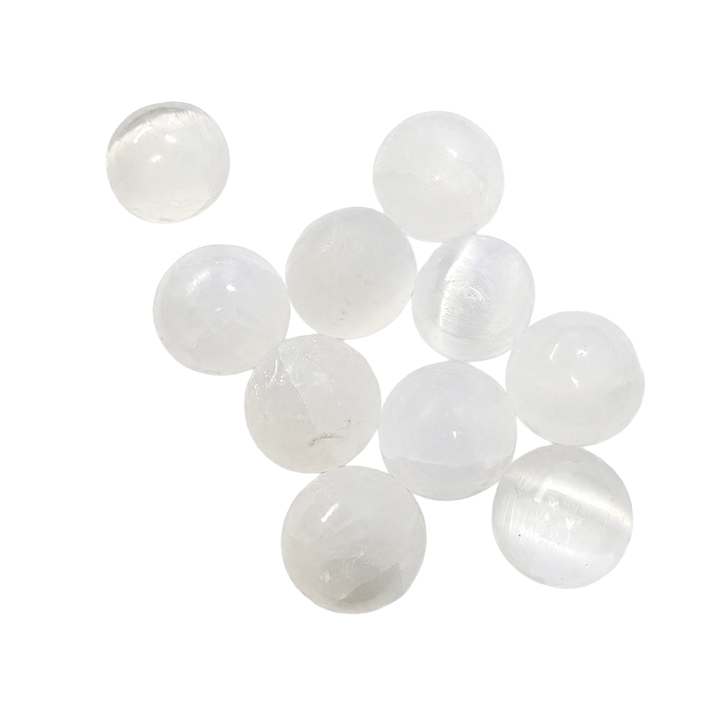 Sphère selenite blanche - lot de 10 pièces