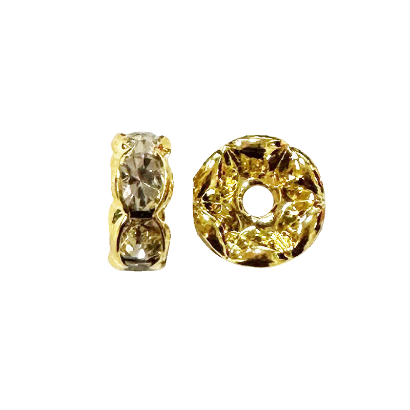Rondelle strass - 6 ou 8 mm - 100 pièces