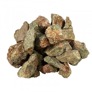 Unakite qualité B Afrique du sud morceaux de 3 à 5 cm - Le kg