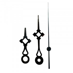 Aiguilles aluminium noires les 50