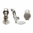Clip d'Oreilles pour Cabochon 100 pièces