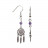 Boucles d’oreilles attrapes rêves en bronze galvanisé