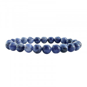 Bracelet Sodalite 8 mm - 20 cm à 22,4 cm - La pièce