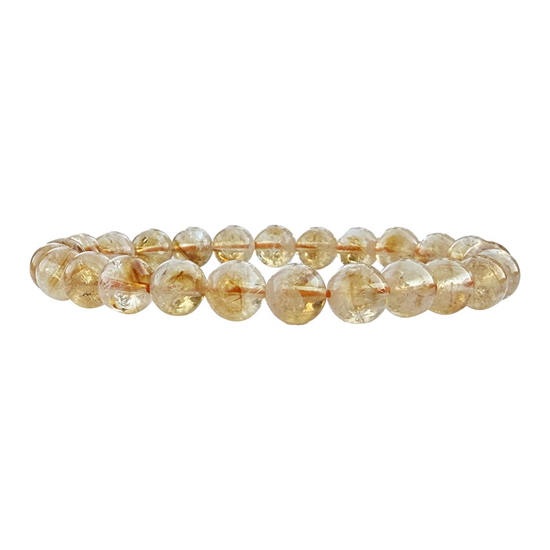 Bracelet Améthyste Chauffée Citrine 8 mm - 20 cm - La pièce