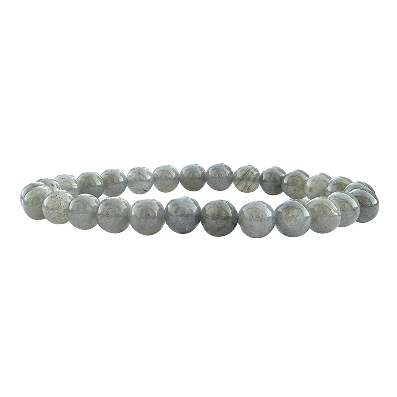 Bracelet Labradorite 8 mm - 20 cm ou 22,4 cm - La pièce
