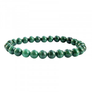 Bracelet Malachite 8 mm - 20 cm ou 22,4 cm - La pièce