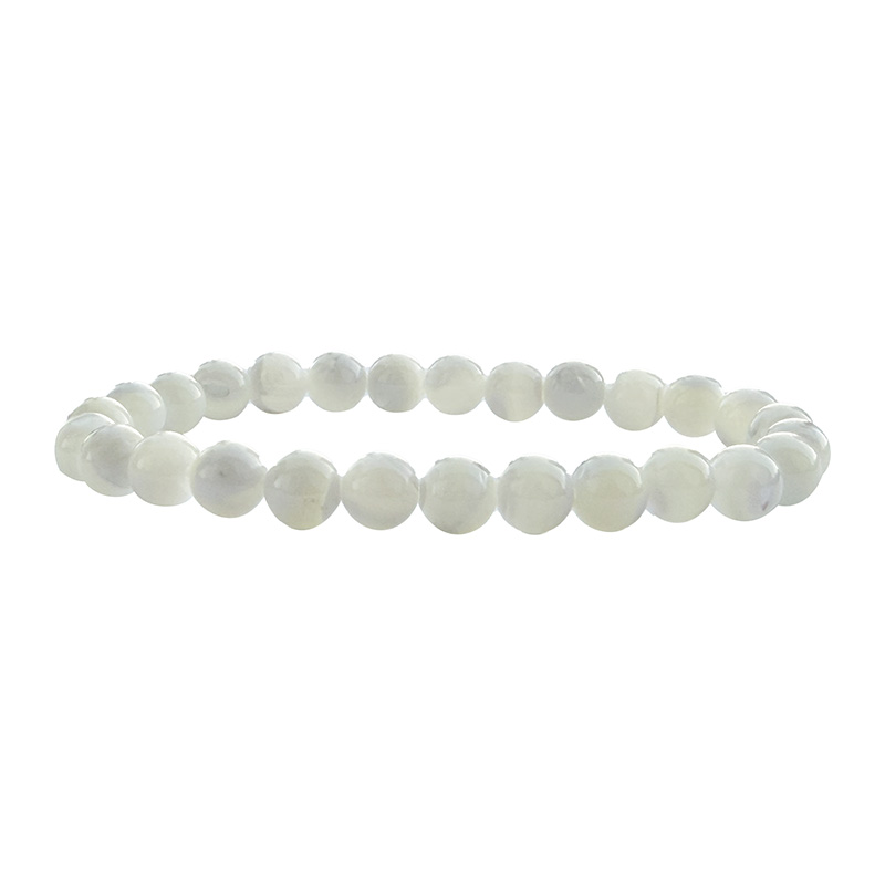 Bracelet Nacre 8 mm - 20 cm ou 22,4 cm - La pièce