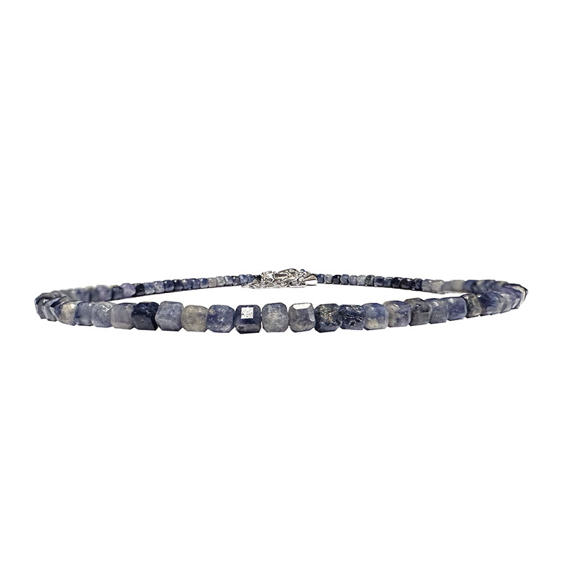 Bracelet carré facetté Saphir