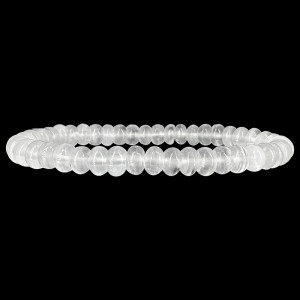 Bracelet selenite pastille 4 x 6 mm