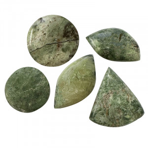 Cabochons en Chrysoprase de Madagascar