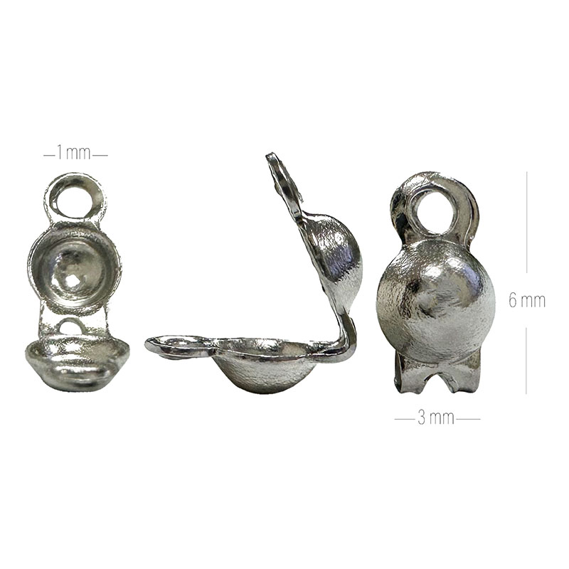 Cache nœud avec deux anneaux en acier 304