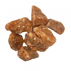 Calcite orange brute en provenance du Bresil - Le kg