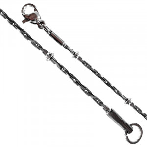 Chaîne acier maille fantaisie 0.8 mm
