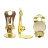 Clip d'Oreilles pour Cabochon 100 pièces