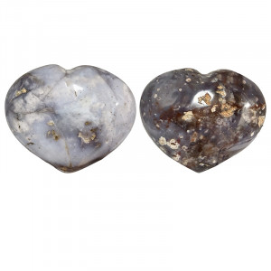 Cœur en Agate Violette - La pièce