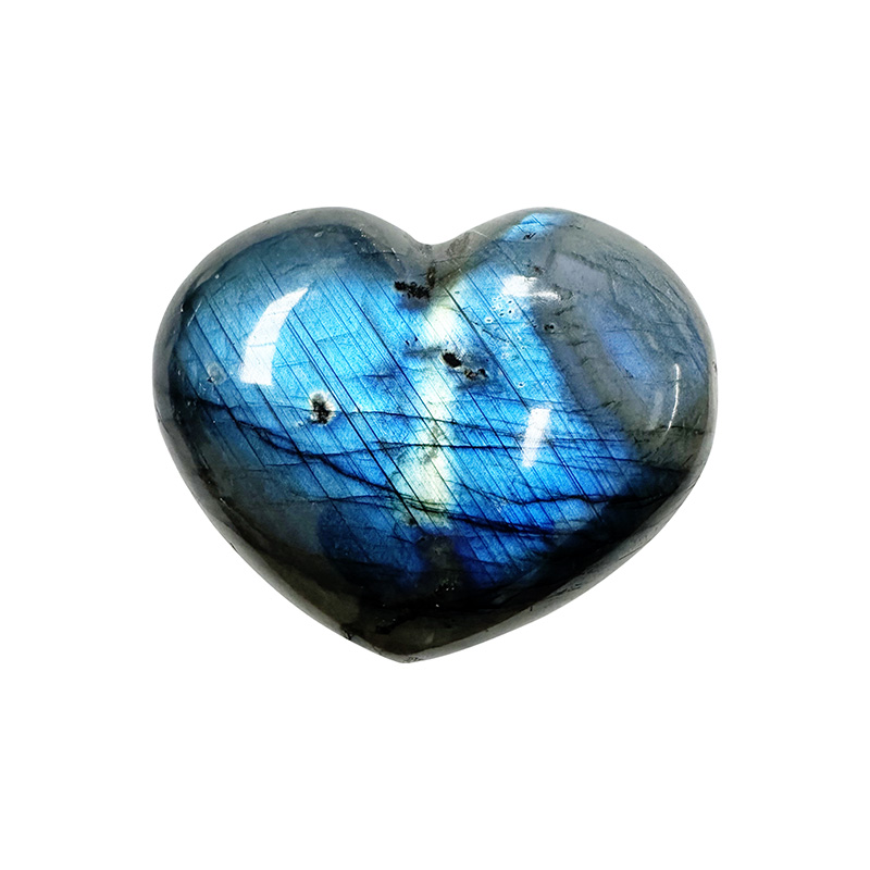 Coeur en labradorite qualité extra - La pièce