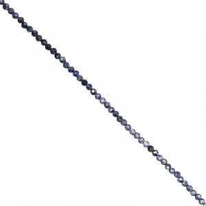 Collier saphir facetté de 2,4 mm - Argent 0.925