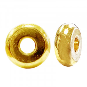 Disque aplati en acier doré de 4 mm