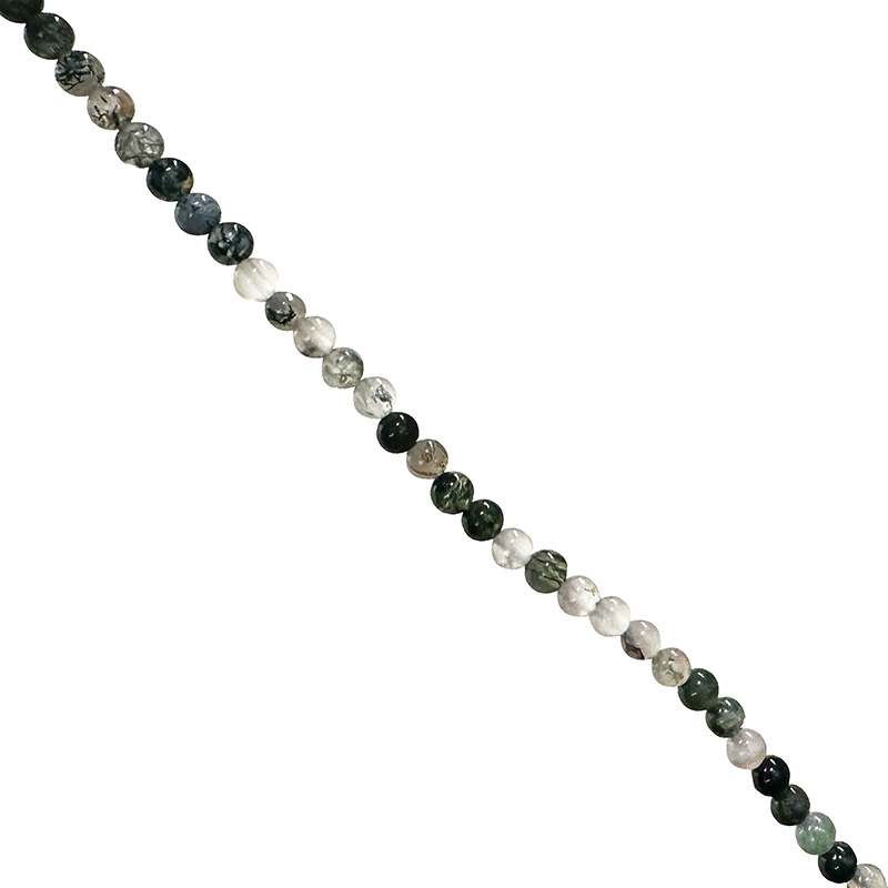 Fil en agate mousse de 4 mm