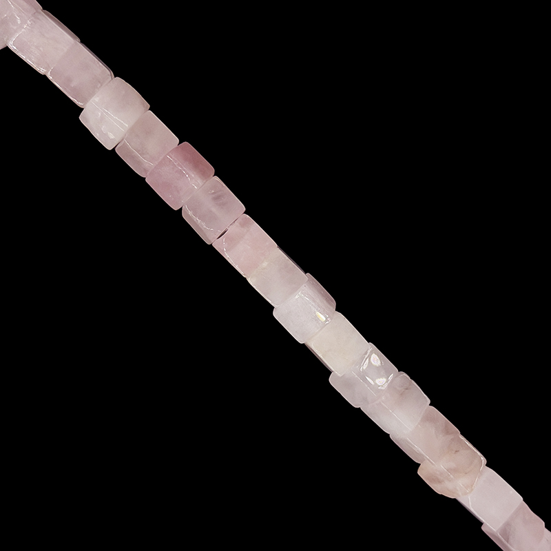 Fil carré Quartz rose 8 mm - La pièce