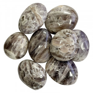 Galets - Polis - Améthyste chevron - Madagascar - env. 1 kg