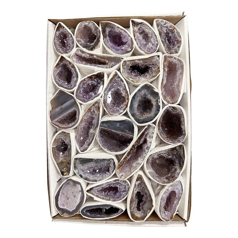 Géodinos Amethyste en single le carton 16x25cm