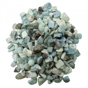 Larimar Q.B pierres roulées le lot de 250 grs