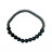 Bracelet Homme Onyx dépoli Hématite