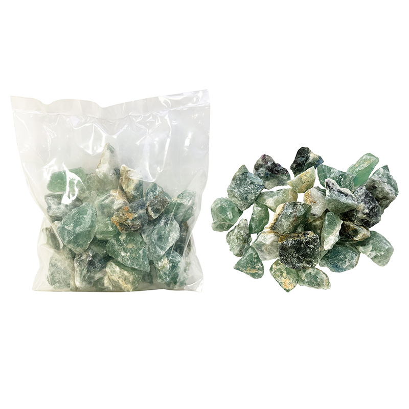 Fluorite verte et violette Chine 1KG en sachet