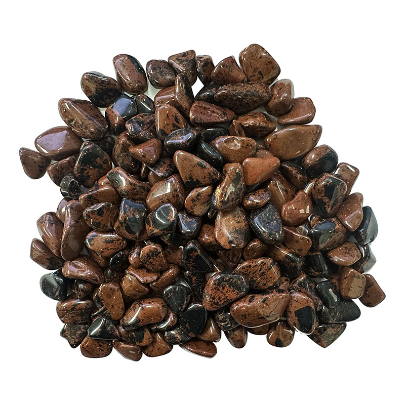 Obsidienne marron Mohacany pierres roulées 1 KG